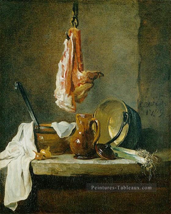 Boeuf nature morte Jean Baptiste Simeon Chardin Peintures à l'huile
